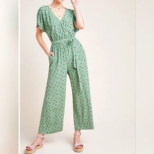 Floral Green Jumpsuit